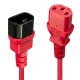 LINDY - Lindy 30477 cable de transmisión Negro, Rojo 1 m C14 acoplador C13 acoplador - 30477